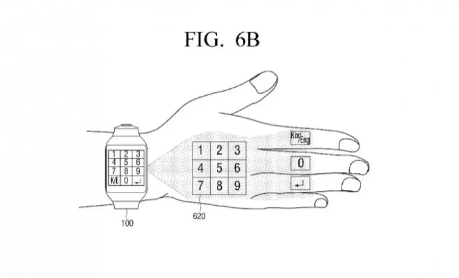 Samsung, in progetto un wearable con tastiera proiettabile?