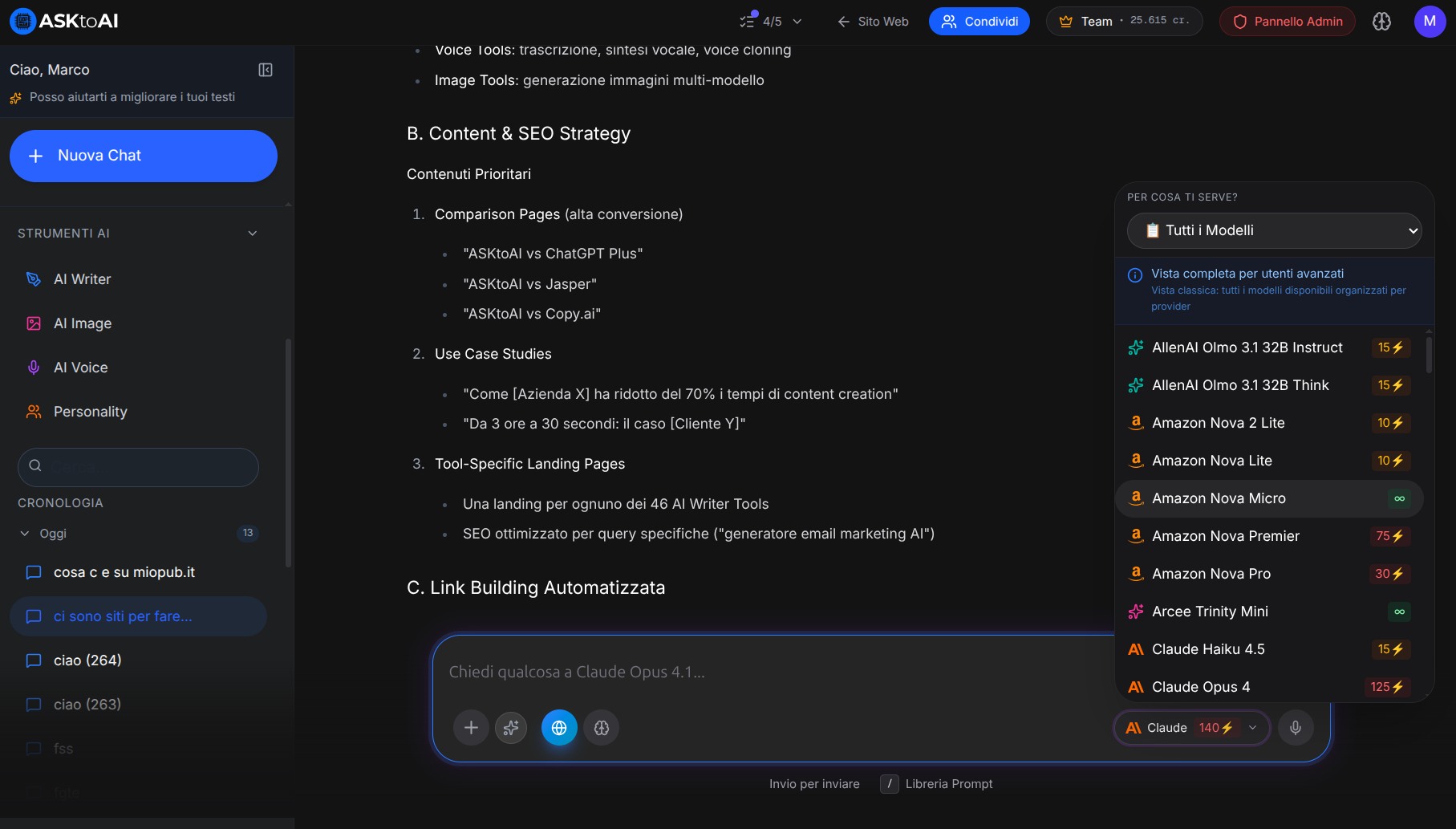 AskToAI: la piattaforma italiana che unifica oltre 100 modelli di intelligenza artificiale in un unico abbonamento