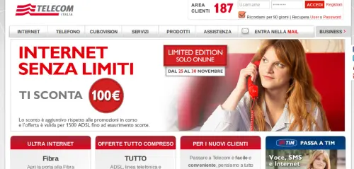 Offerte TIM Adsl Internet Senza Limiti e Smart Casa